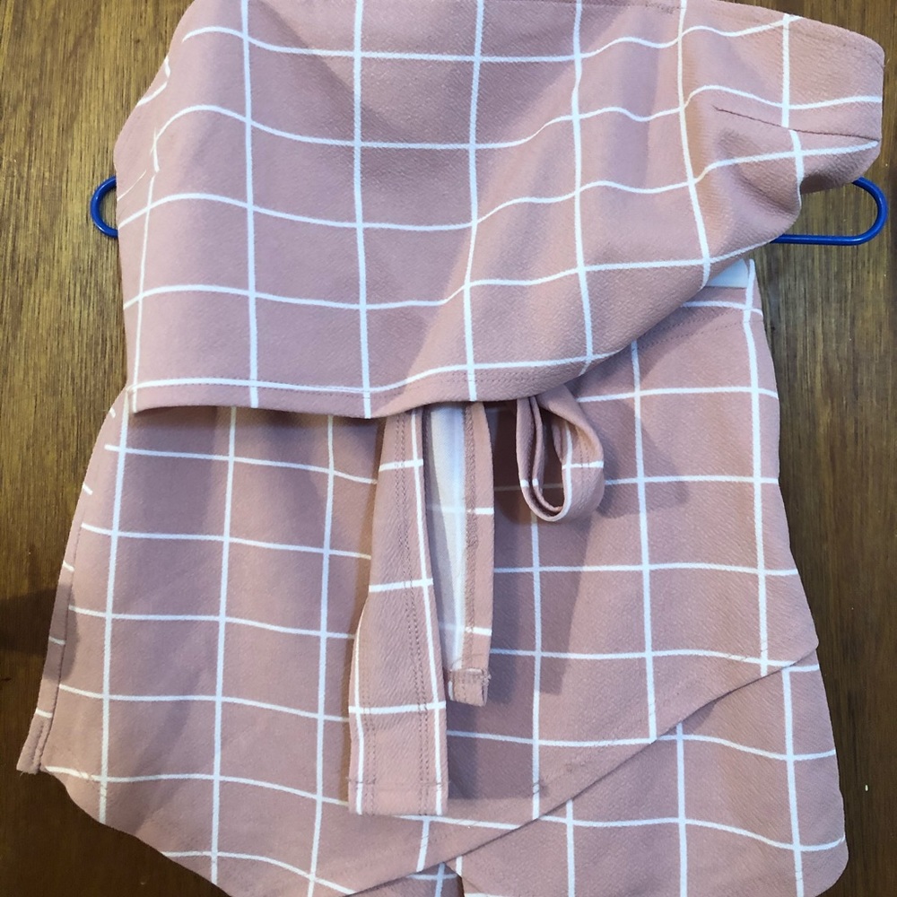 Pink plaid co-ord